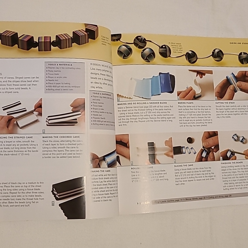 Making Polymer Clay Beads Step Book By Step Book By Carol Blackburn Jewelry - Picture 10 of 16